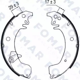 Комлект тормозных накладок FOMAR Friction FO 0371